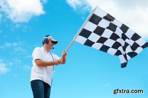 Collection of the final checkered flag start finish 25 HQ Jpeg