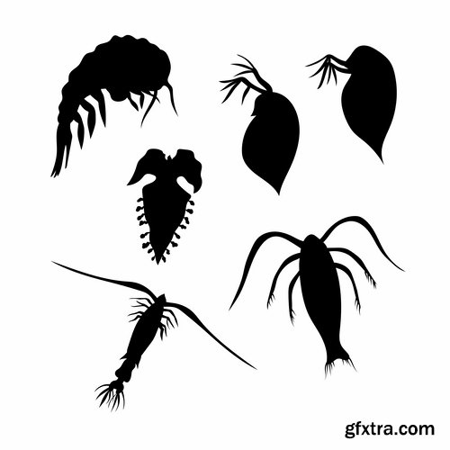 Collection of vector silhouettes of animals picture logo business company 25 EPS