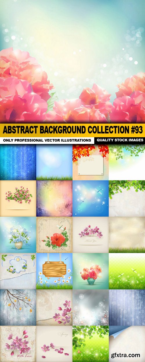 Abstract Background Collection #93 - 25 Vector