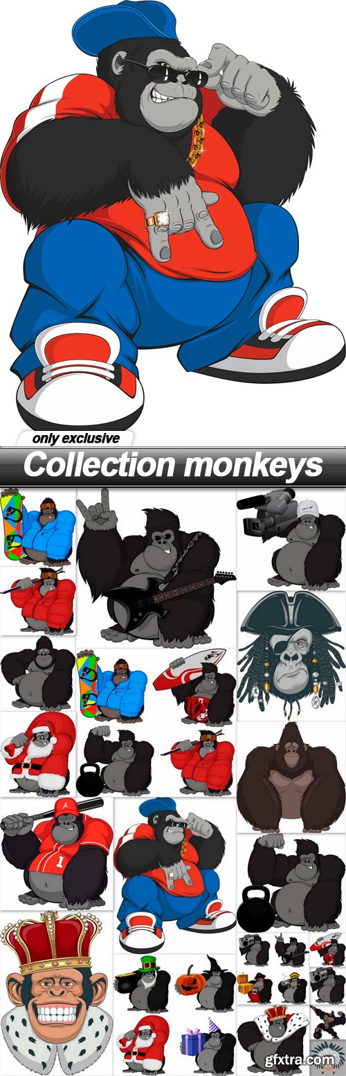 Collection monkeys - 20 EPS