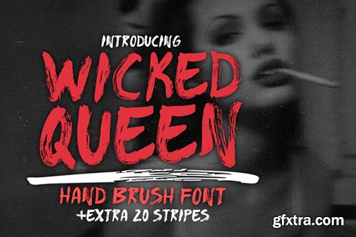 CreativeMarket WICKED QUEEN Brush FONT +extra 482526