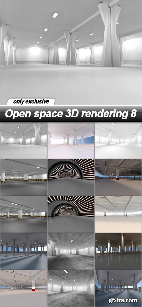 Open space 3D rendering 8 - 30 UHQ JPEG