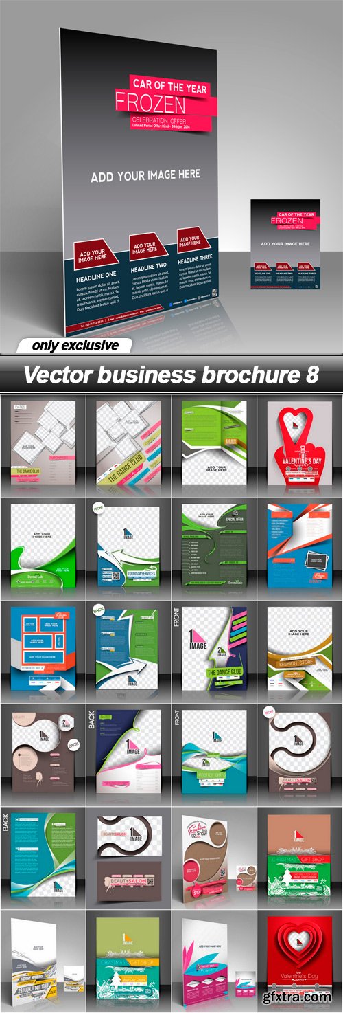 Vector business brochure 8 - 25 EPS