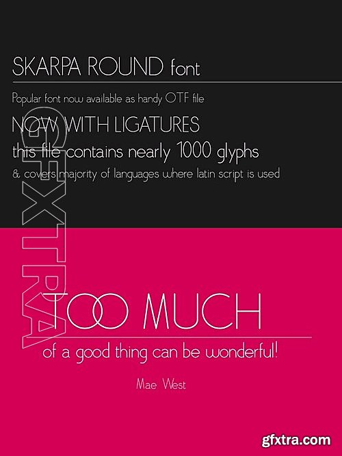 CM - Skarpa Round OTF Font 482375