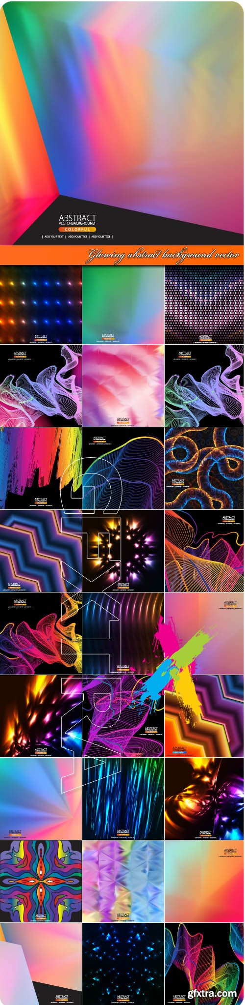 Glowing abstract background vector