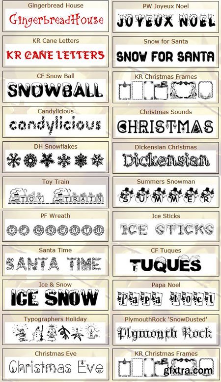 22 New Year Holiday Fonts