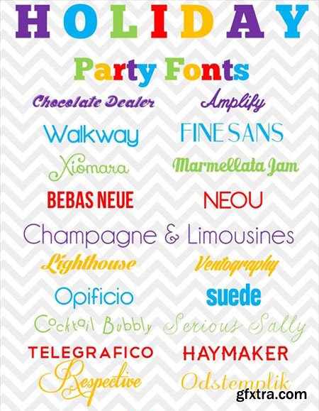 18 Holiday Party Fonts