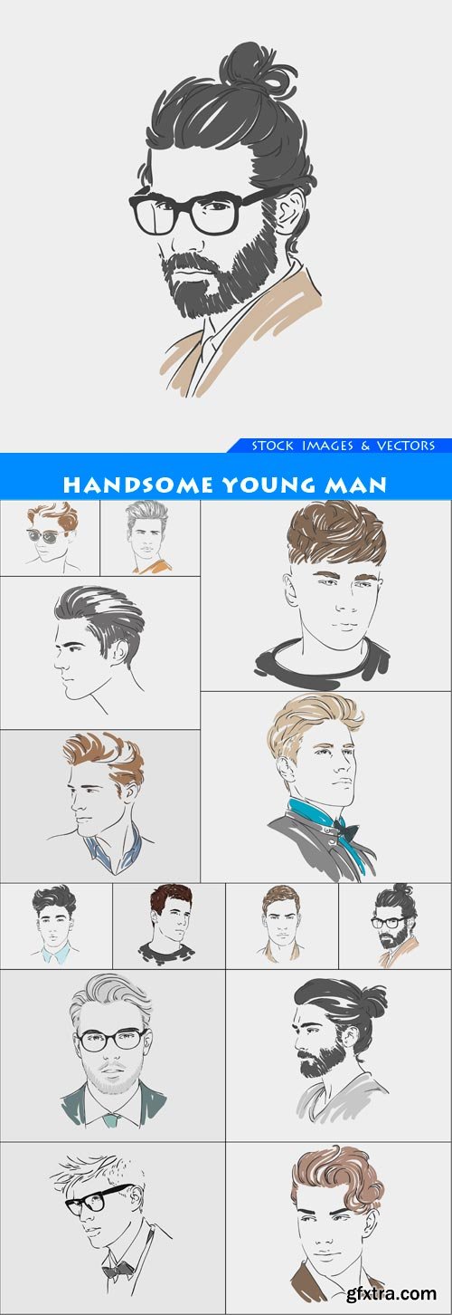 Handsome young man 14X EPS