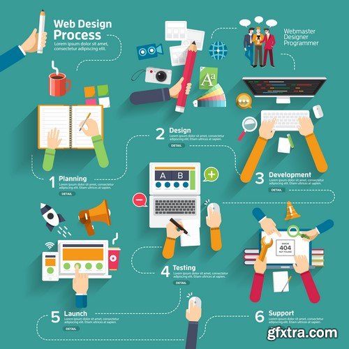 Online Business Design Elements - 25x EPS