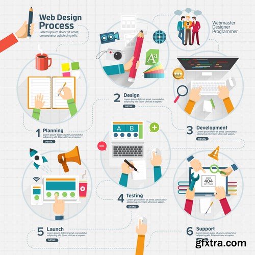 Online Business Design Elements - 25x EPS