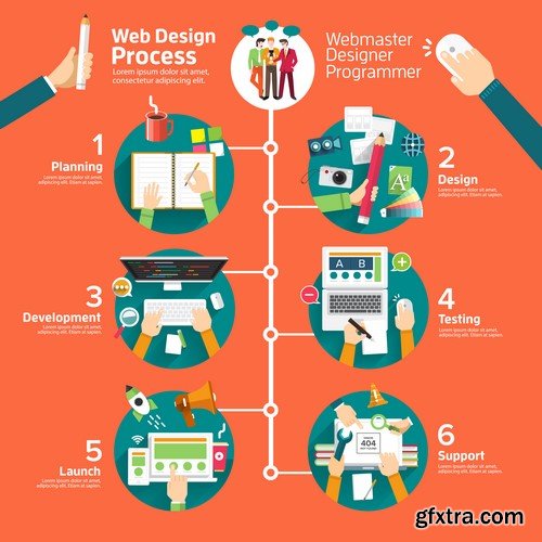 Online Business Design Elements - 25x EPS