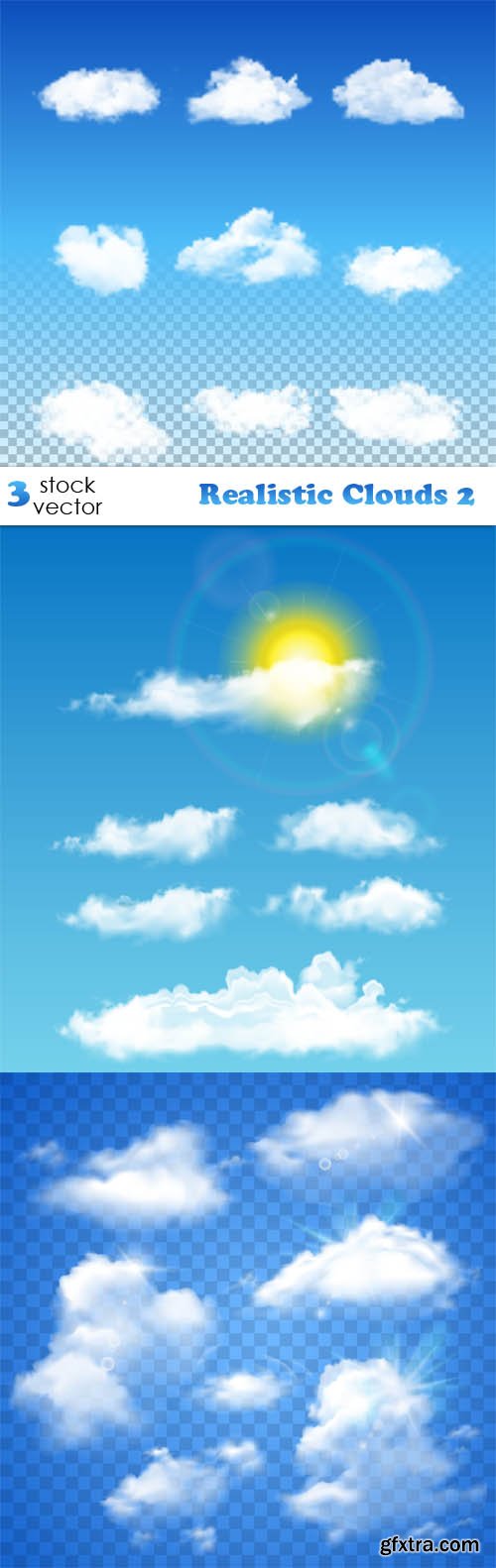 Vectors - Realistic Clouds 2