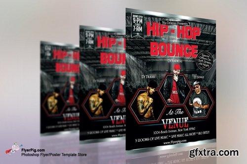 CM - Hip Hop Music Flyer Template 472474