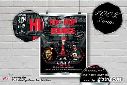 CM - Hip Hop Music Flyer Template 472474