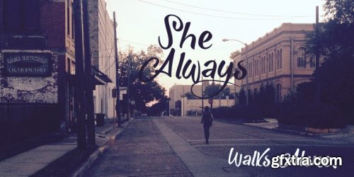 She Always Walk Alone Font