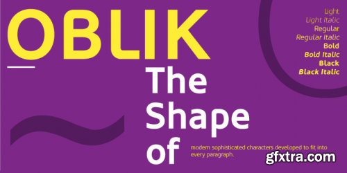 Oblik Font Family