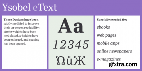 Ysobel eText Font Family