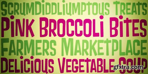 Pink Broccoli PB Font