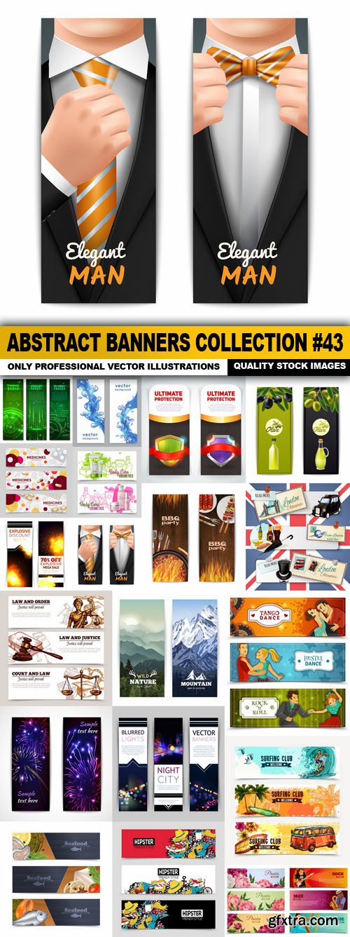 Abstract Banners Collection #43 - 20 Vectors