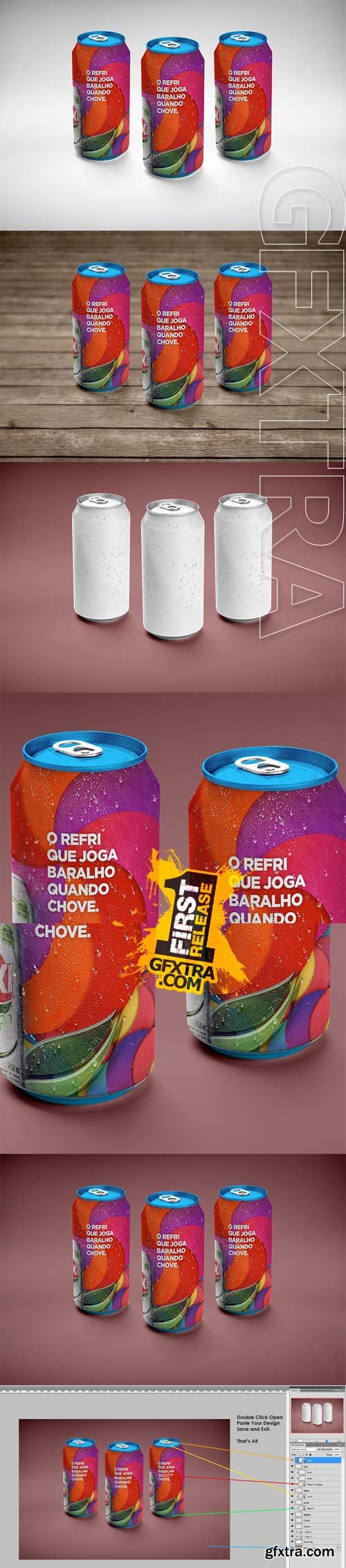 CM - Photorealistic Soda Can Mockup 484248