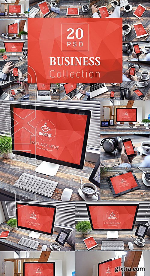 CM - 20 PSD Mockups Business Collection 483991