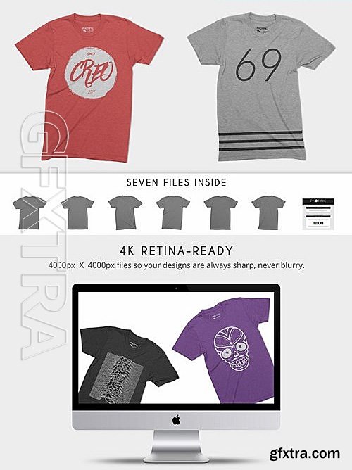 CM - Tri-Blend T-Shirt Mockups 478901