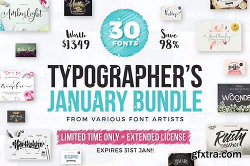 CreativeMarket Typographer's January Dream Bundle 483957