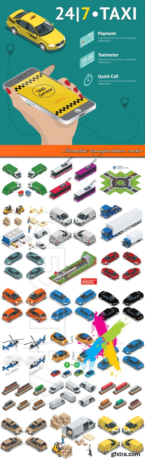 Isometric transportation vector