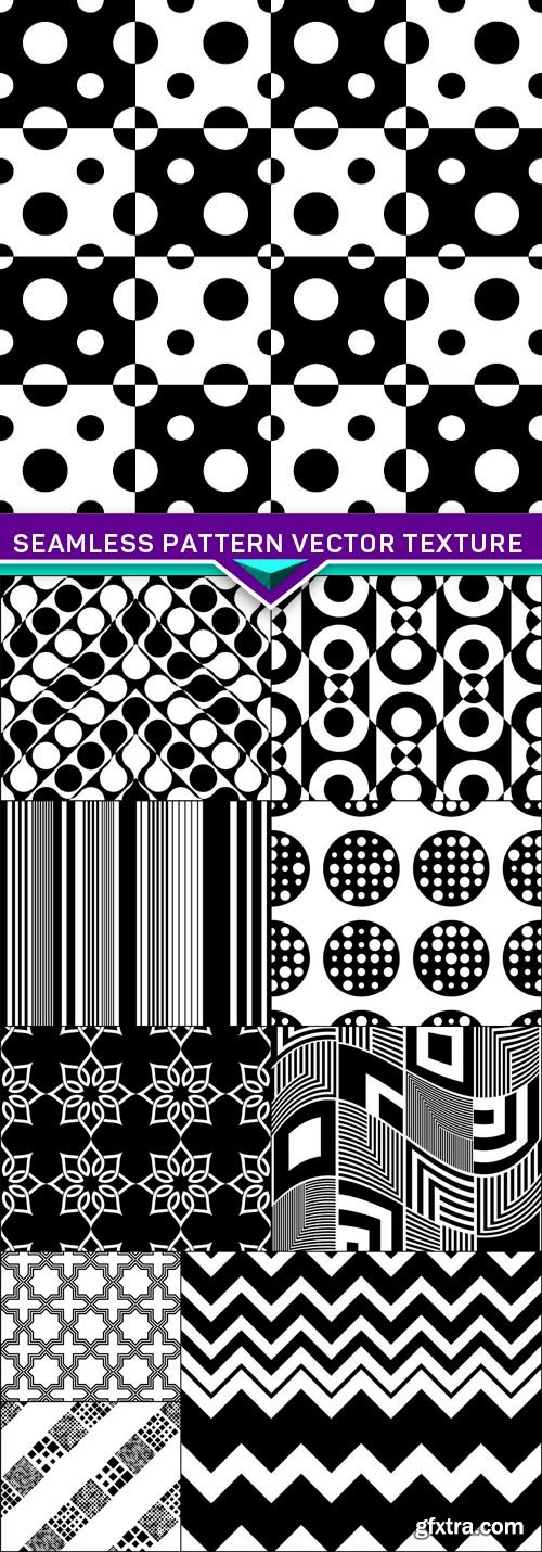 Seamless Pattern Vector Texture 10x EPS