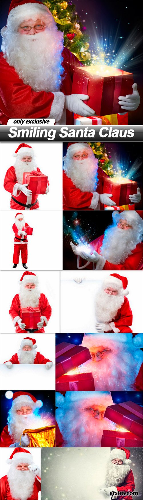 Smiling Santa Claus - 12 UHQ JPEG