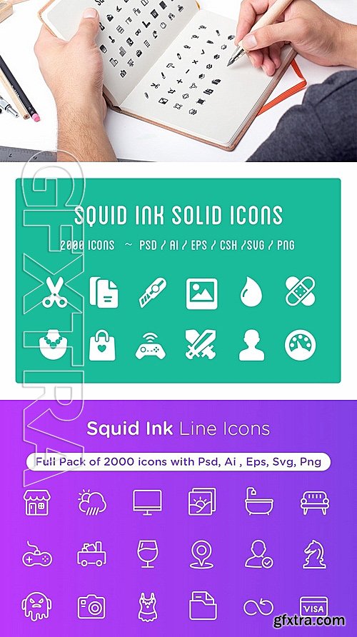 CM - Awesome Icons Bundle 6000 Icons 442434