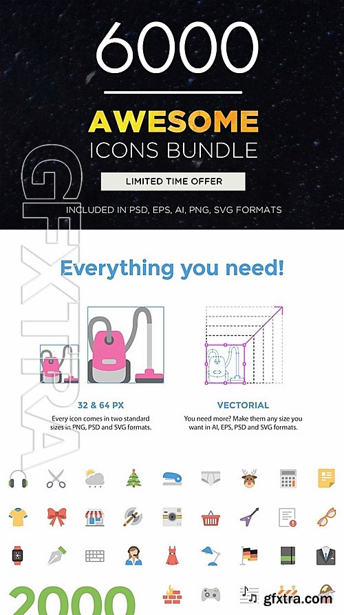 CM - Awesome Icons Bundle 6000 Icons 442434