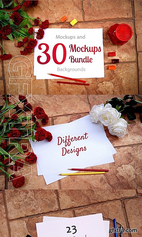 CM - 30 Mockups Bundle for Artists 484635