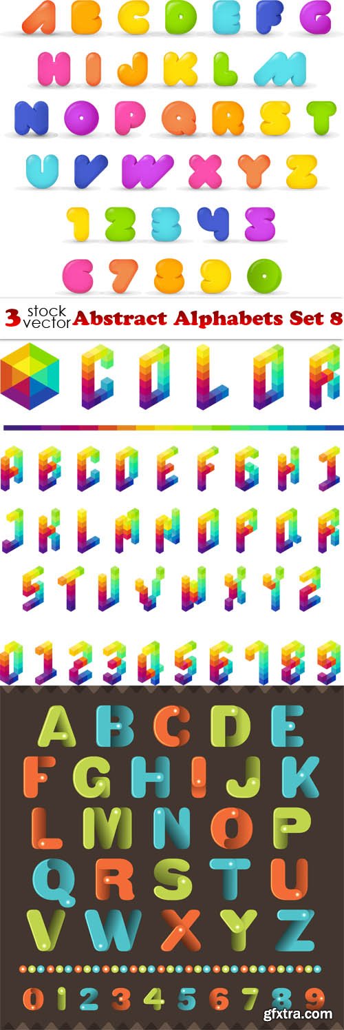 Vectors - Abstract Alphabets Set 8