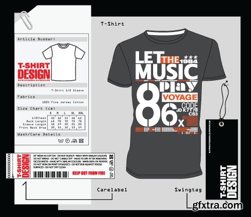 T-Shirts Design 3, 30x EPS