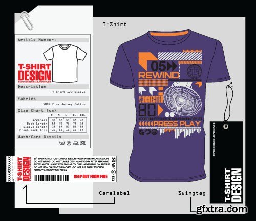 T-Shirts Design 3, 30x EPS