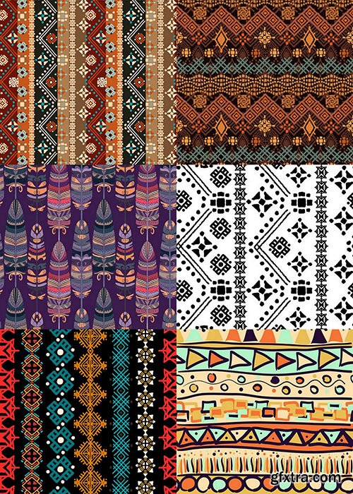 Tribal & Ethnic Ornaments 6 - 13xEPS