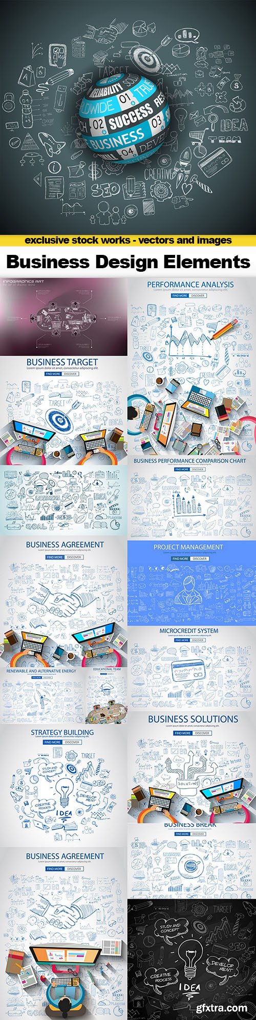 Business Design Elements & Icons - 16xEPS