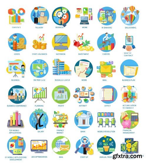 Flat Vector Design 16 - 25xEPS