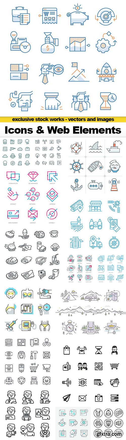 Icons & Web Elements - 16xEPS