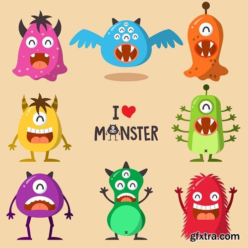 Monster Attack - 25xEPS