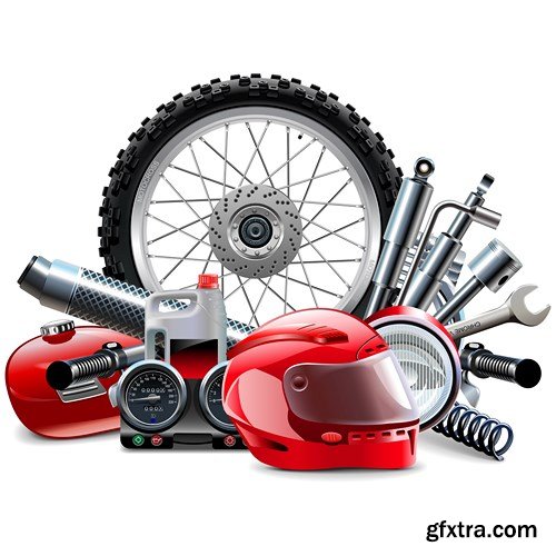 Spares, Tools & Board - Vector Design Concept - 20xEPS