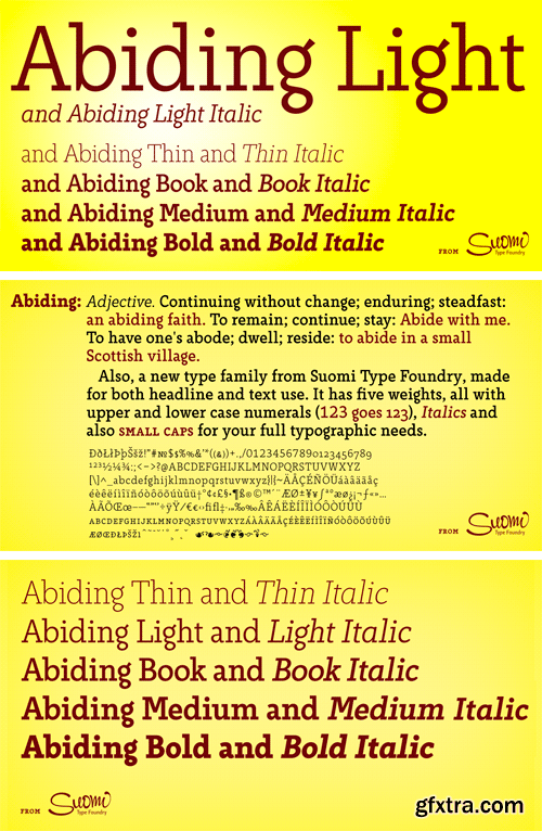 Abiding Font Family