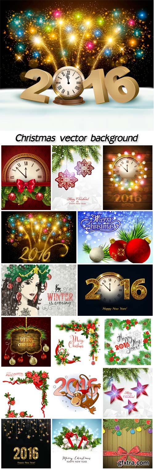 Christmas vector background, winter, new year