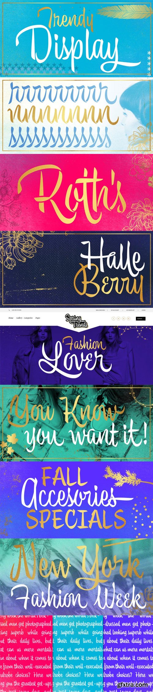 Trendy Font Family $149