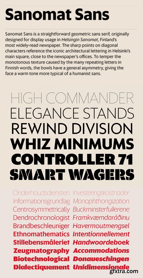 Sanomat Sans Font Family $450