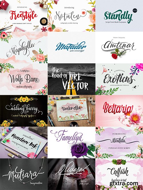 CreativeMarket Super Bundle 20 Fonts 484752