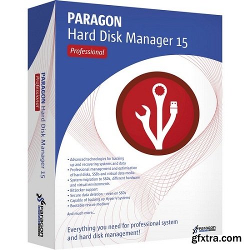 Paragon Hard Disk Manager 15 Professional 10.1.25.813 Boot Medias