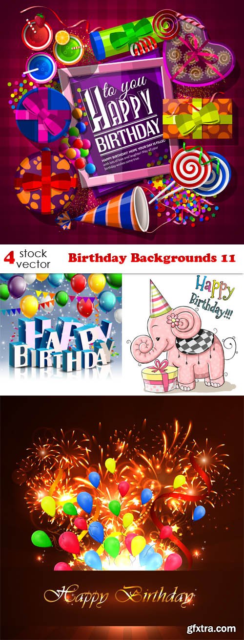 Vectors - Birthday Backgrounds 11