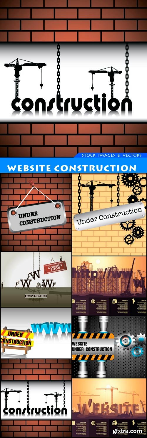 website construction 8X EPS